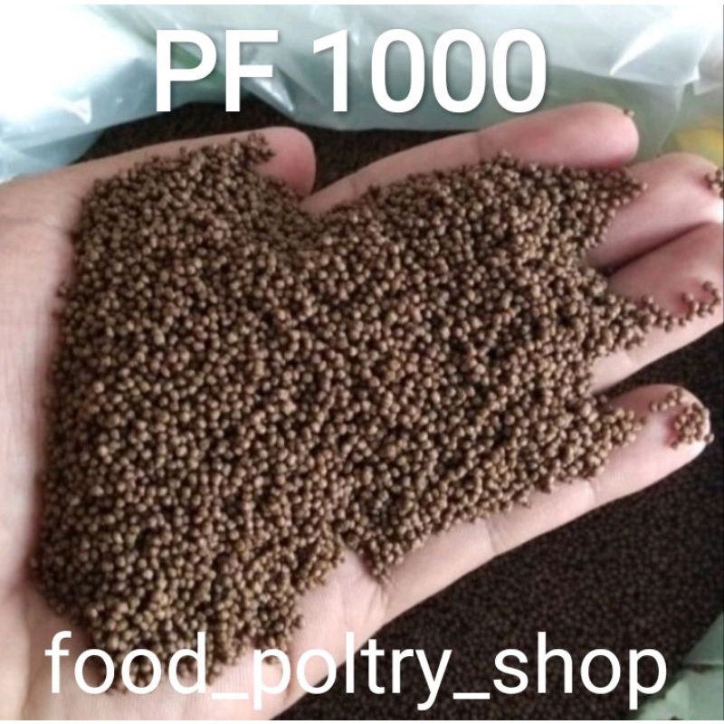 Pakan PF1000 pellet ikan pakan PF 1000 repack 1kg benih bibit lele gurame nila gabus mujaer micro