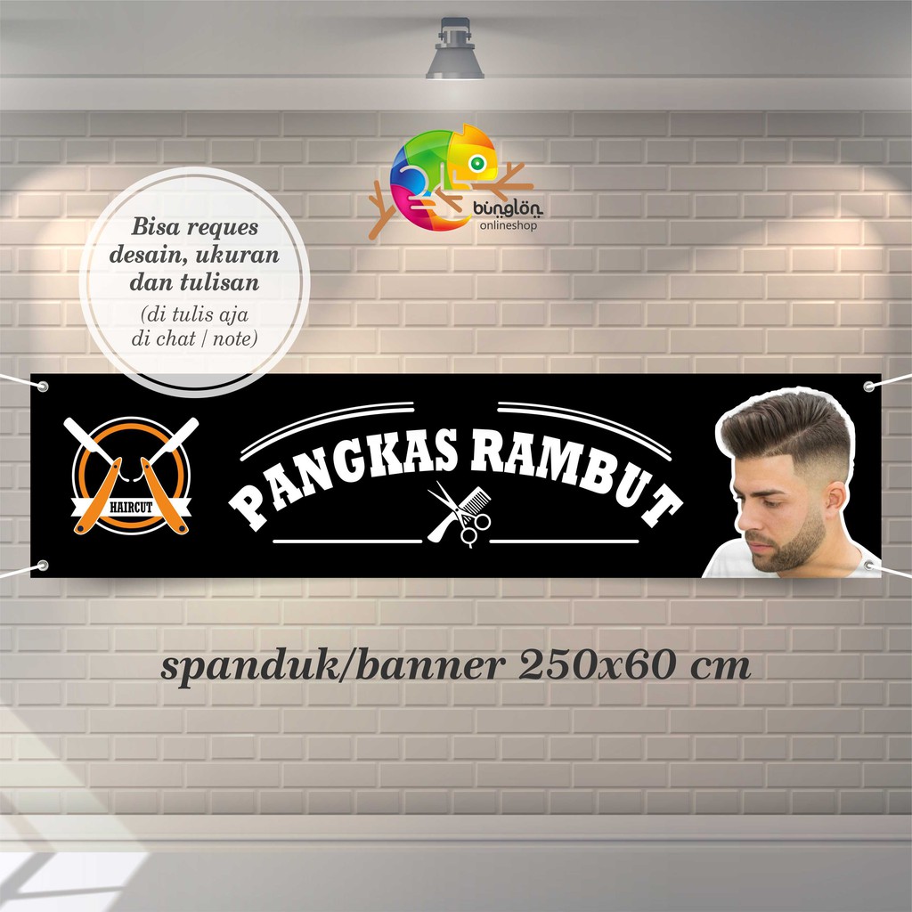 Jual Spanduk Banner Pangkas Rambut Model Terbaru Shopee Indonesia 