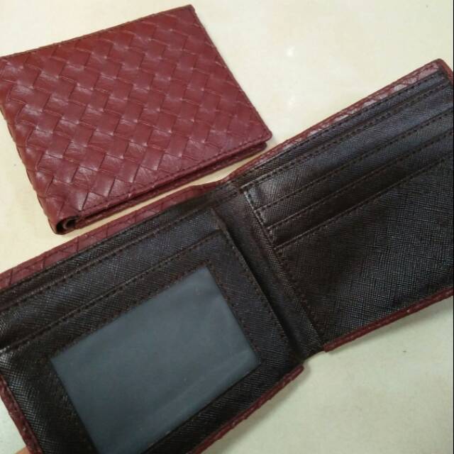 Dompet cowok tikar marun murah lokal