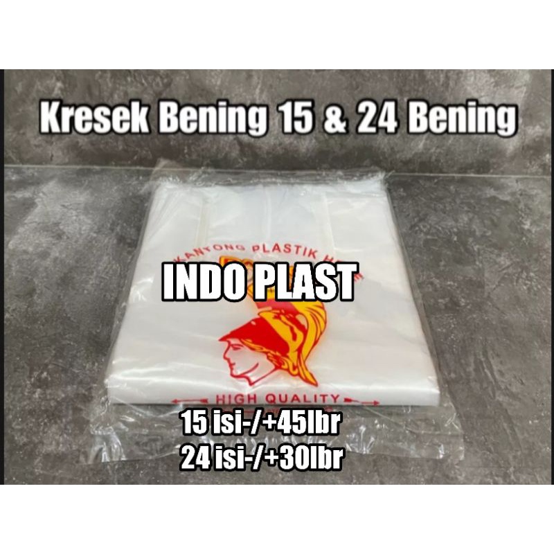 Kantong Plastik Bening / Kresek 15 & 24