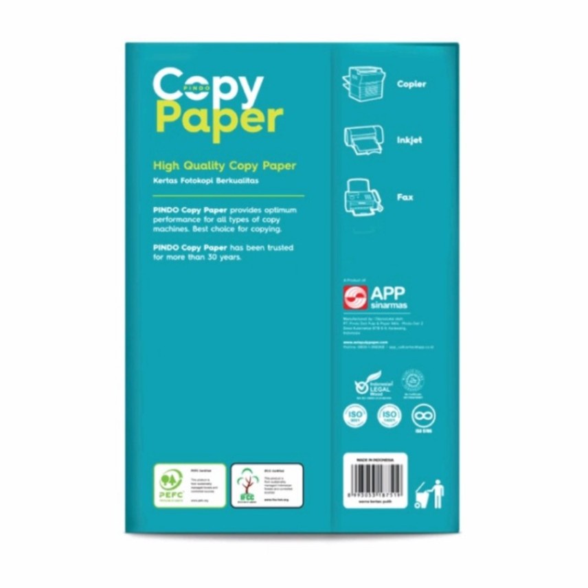 

Kertas F4 70 / 75 Gram Copy Paper RB9