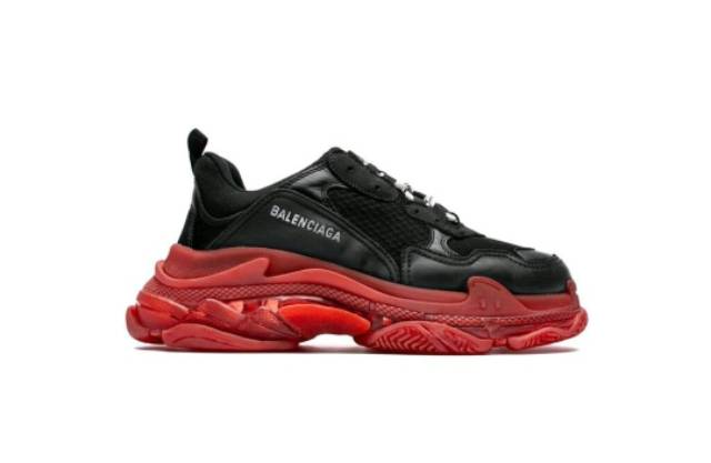 black and red triple s