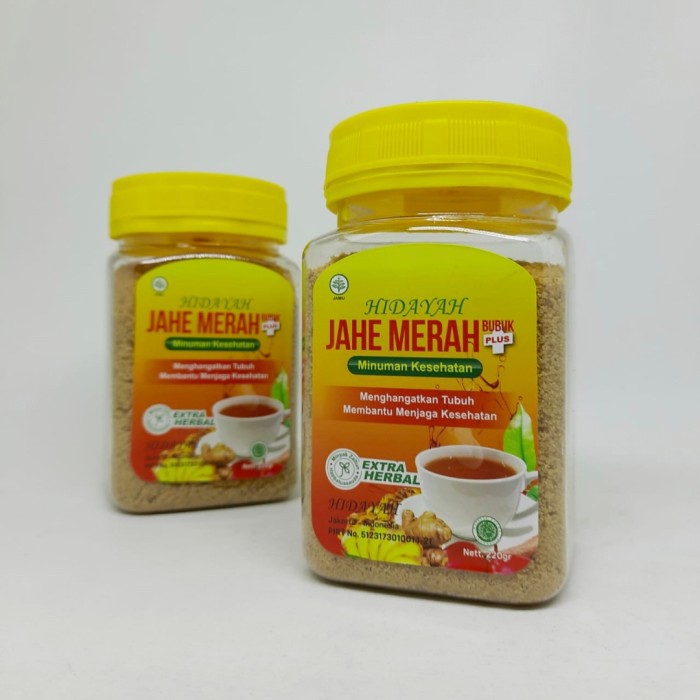 

Jahe Merah Hidayah Bubuk Plus Kesehatan Menghangatkan Tubuh Membantu Menjaga Kesehatan 220gr