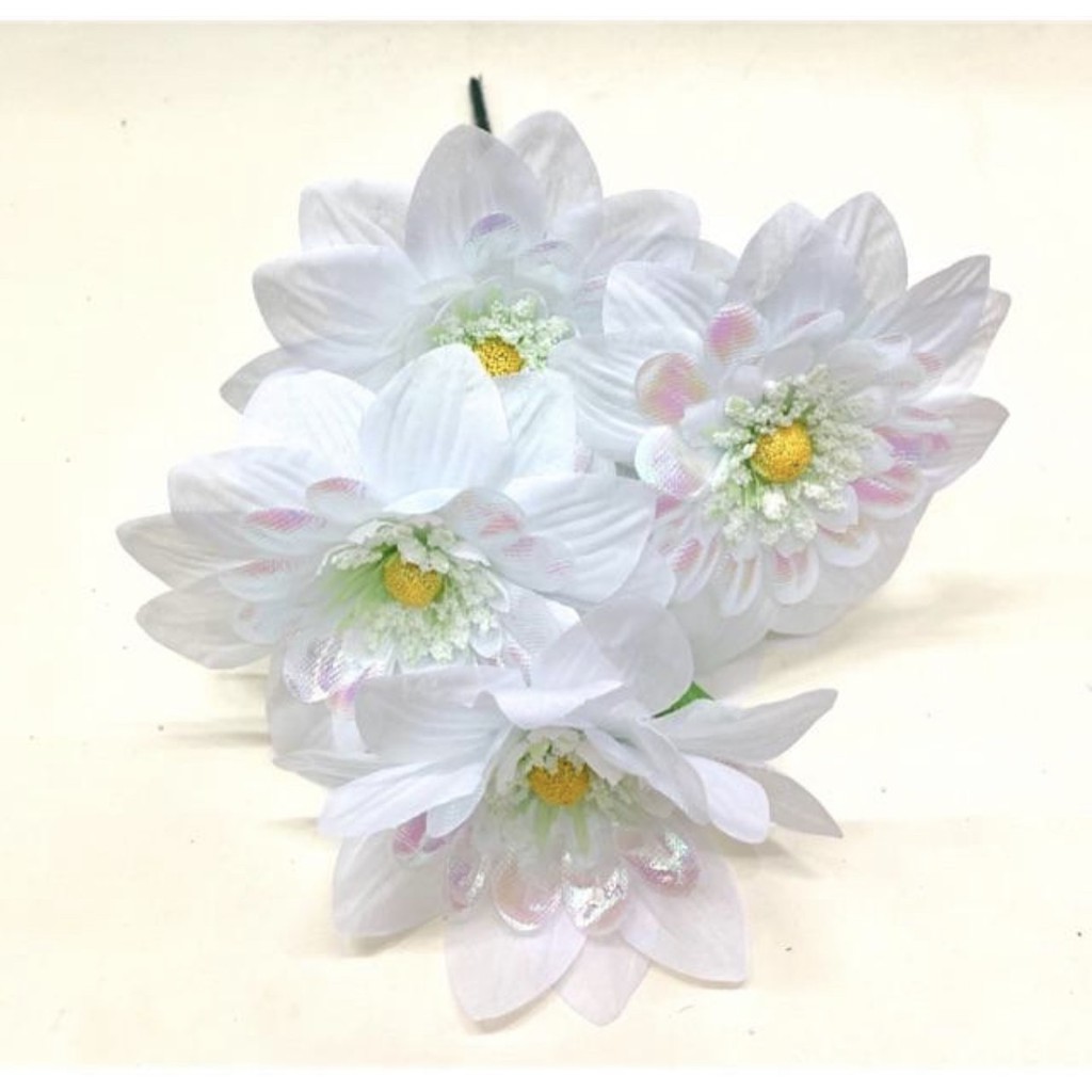 Bunga bintang artificial Bunga Artificial/Bunga Plastik/Bunga Dekorasi/Dekorasi Pernikahan/Pernikahan-Putih