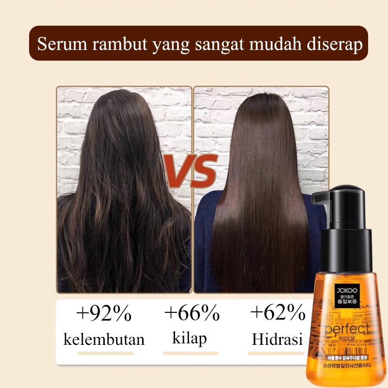 Serum rambut argan oil Memperbaiki rambut kering, keriting, ujung bercabang,pewarnaan, pengeritinga serum rambut