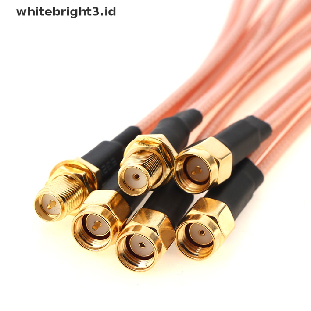 (whitebright3.id) Kabel Jumper Splitter Tipe Y SMA Male Ke 2 Female