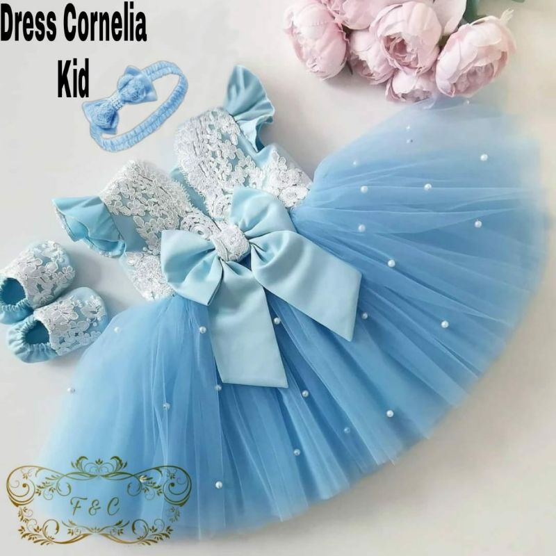 Dress Anak Perempuan / Dress Anak Free Bando( Tanpa Sepatu) / Dress Cornelia