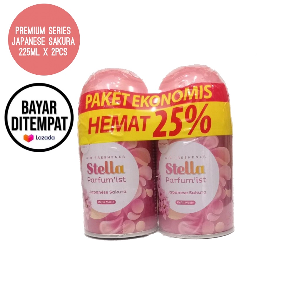 Promo Hemat Stella Matic Refill Japanese Sakura 225 ml Pengharum Ruangan