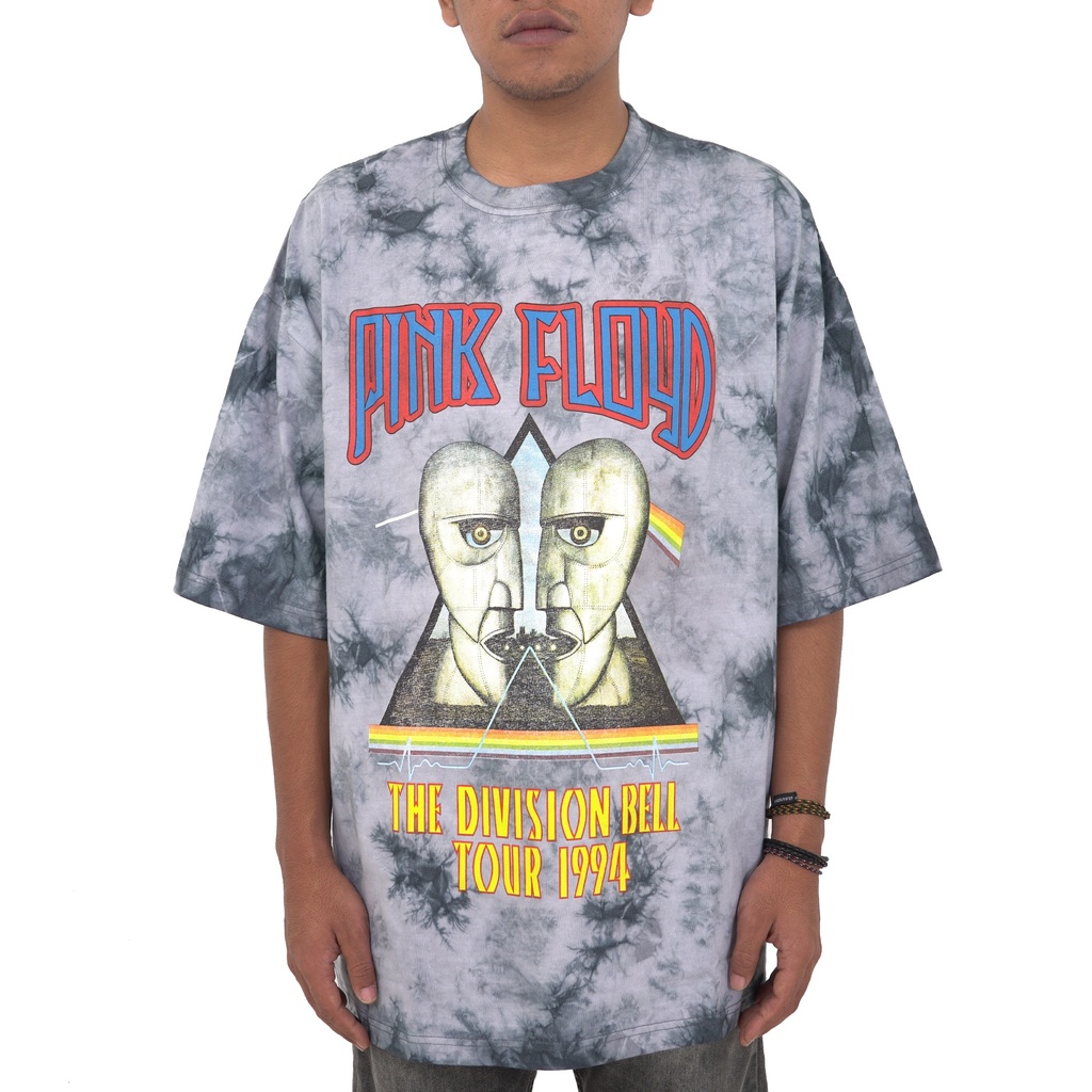 Toxic1805 Pink Floyd Tour 1994 Tie Dye Oversize Tee T-Shirt Kaos
