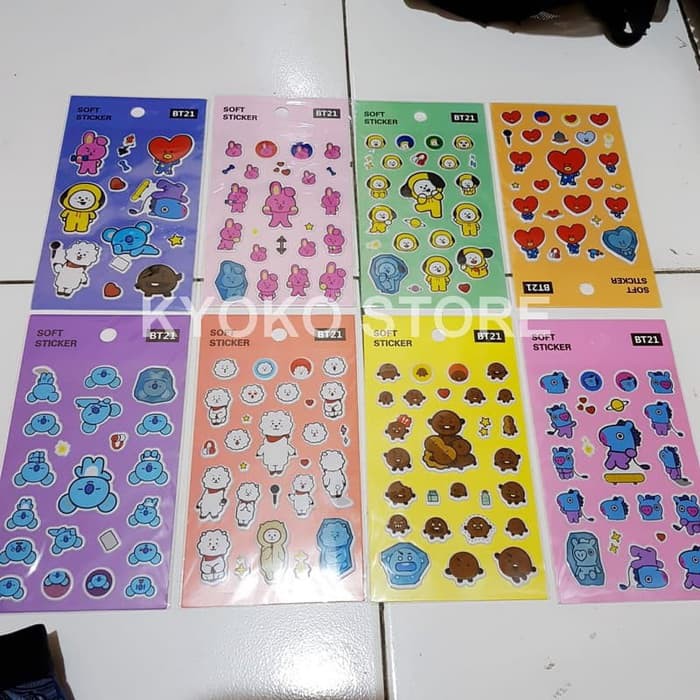 Soft Sticker BTS BT21 Stiker Line