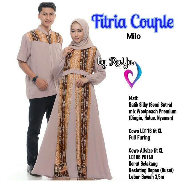 Grosir Batik Couple Ramadhani Gentong Marun Sarimbit Batik Keluarga Couple Gamis Batik Anak Hem Xxl