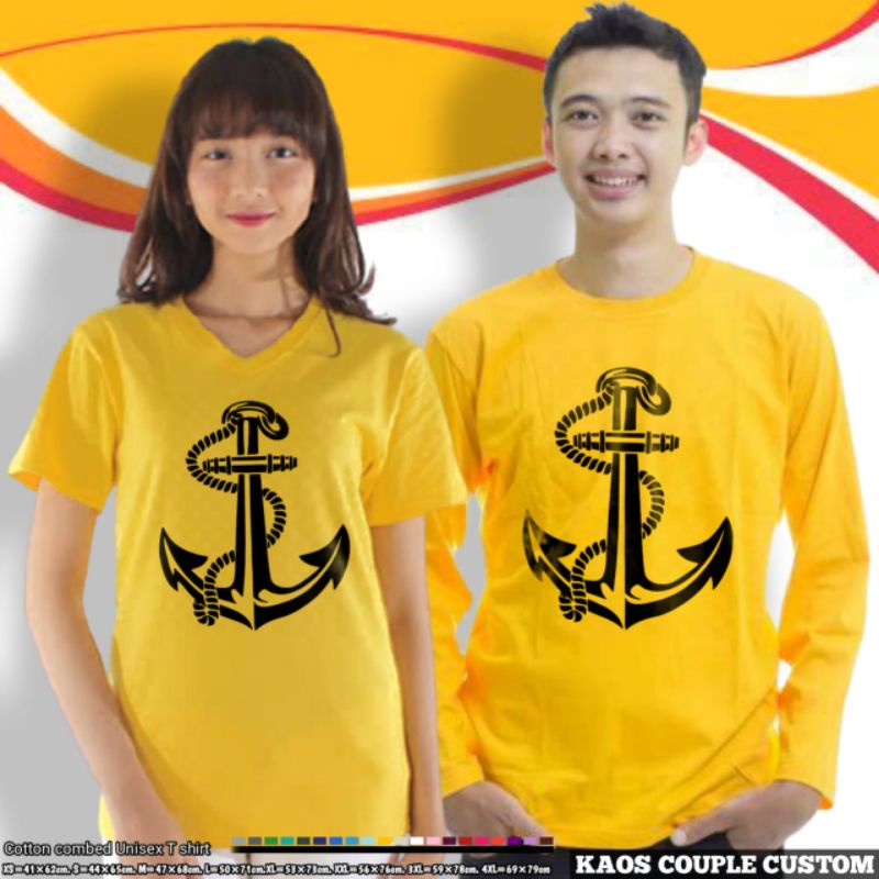 kaos couple pelaut/sailor/pelayaran