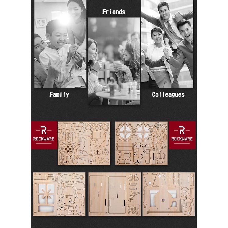 ROCKWARE RW-DIY02 - Creative Wooden Puzzle 3D - Pegasus Model