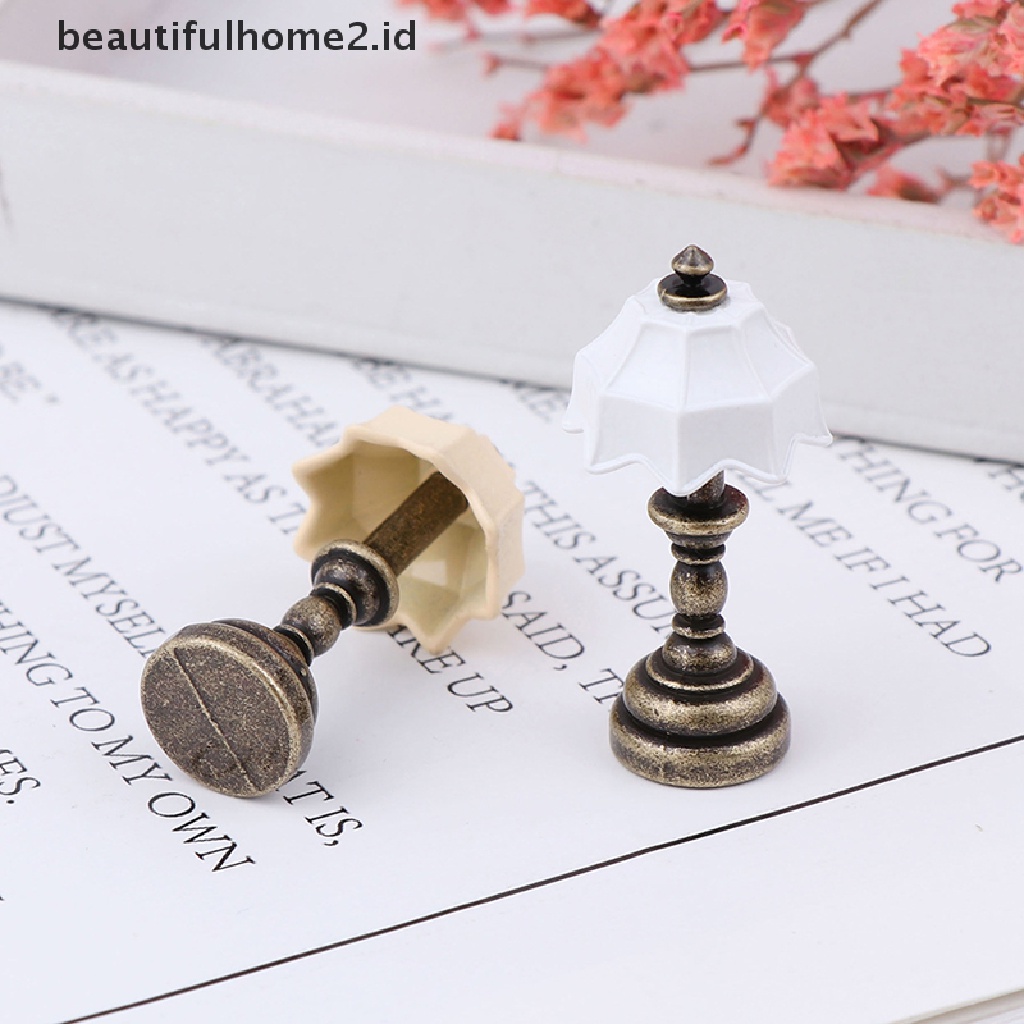 (Beautifulhome2.Id) Miniatur Lampu Skala 1: 12 Untuk Rumah Boneka