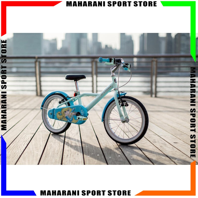 Sepeda Anak Perempuan BTWIN 500 PRINCES 16 Inc Cewek 4-6 Tahun Warna Biru