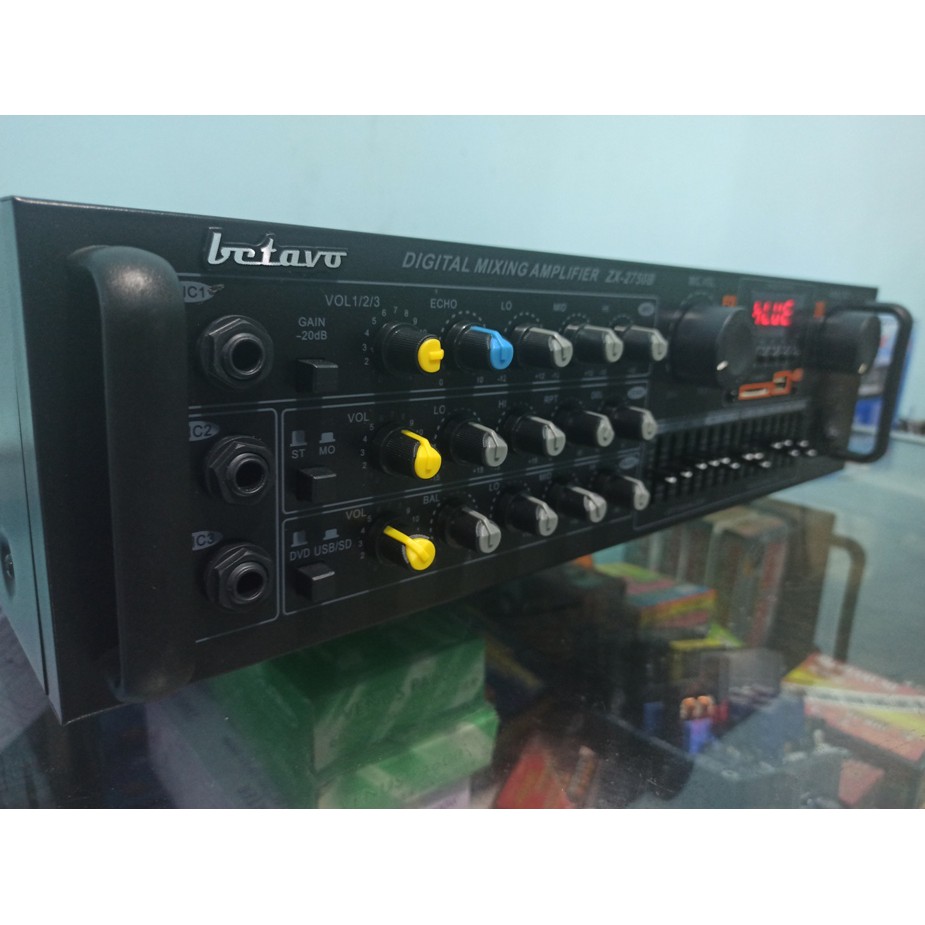 POWER AMPLI PROFESIONAL MIXING KARAOKE MP3 BLUETOOTH BETAVO ZX-2750B