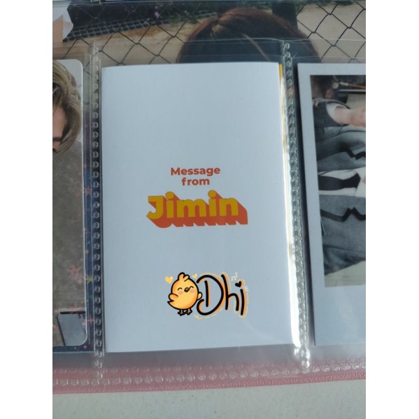 Message card butter jimin bts
