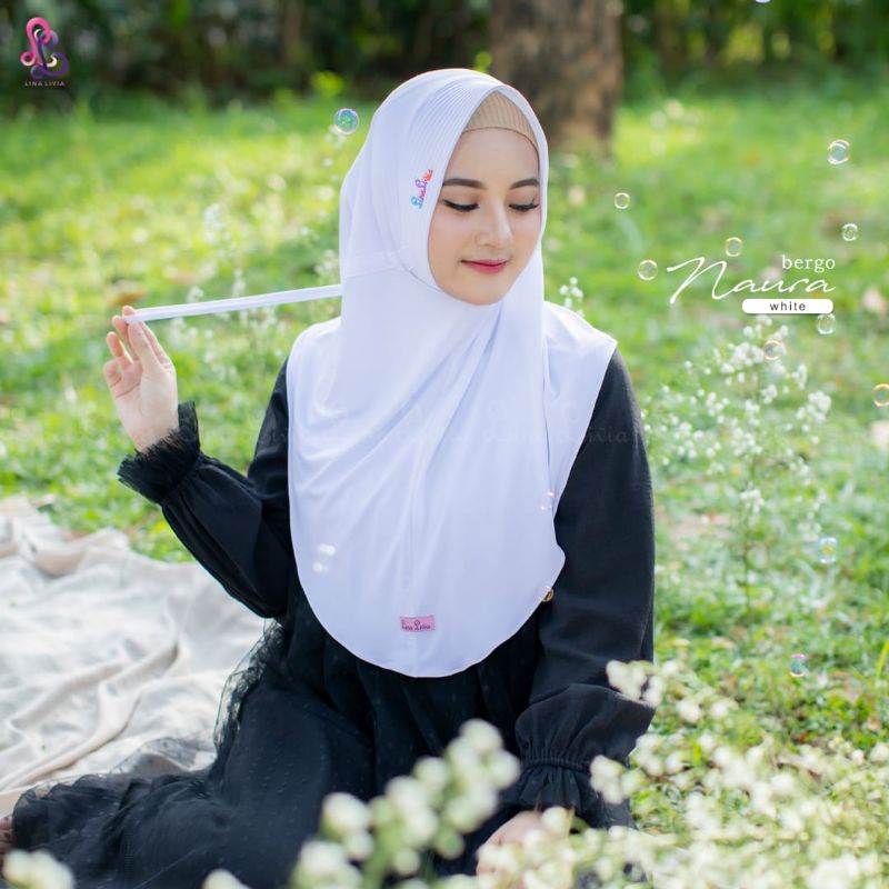 BERGO NAURA LINALIVIA/BERGO SERUT LINALIVIA/HIJAB SERUT LINALIVIA/LINALIVIA HIJAB