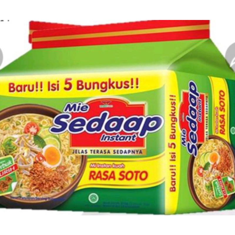 

MIE SEDAAP rasa SOTO / ISI 5 BUNGKUS