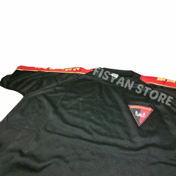 Kaos Brimob Kombinasi Hitam