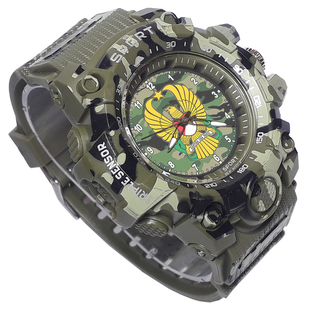 {Istimewa} Jam Tangan TNI - AD (Army Hijau) - Water Resistant