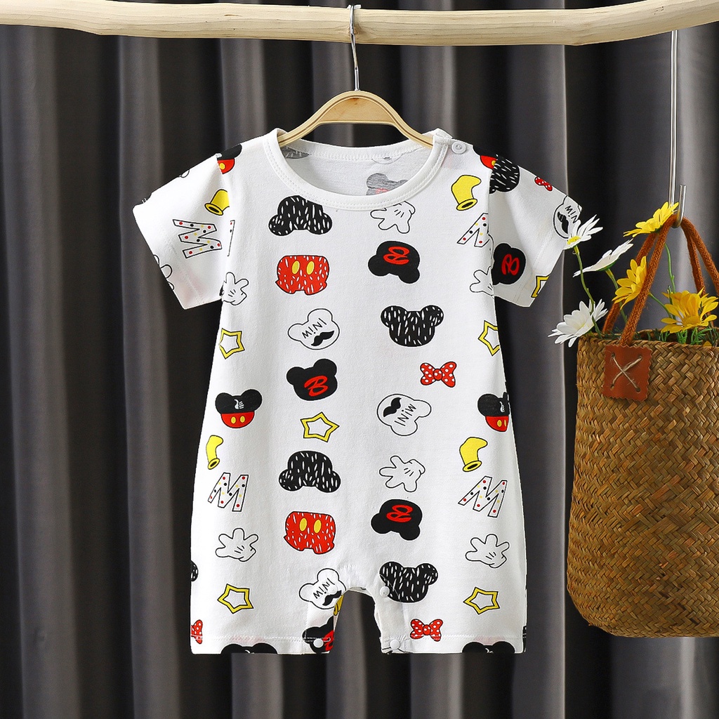 Cherry COD Jumper Pendek Bayi / Romper Bayi / Baju Bayi Jumpsuit - J037