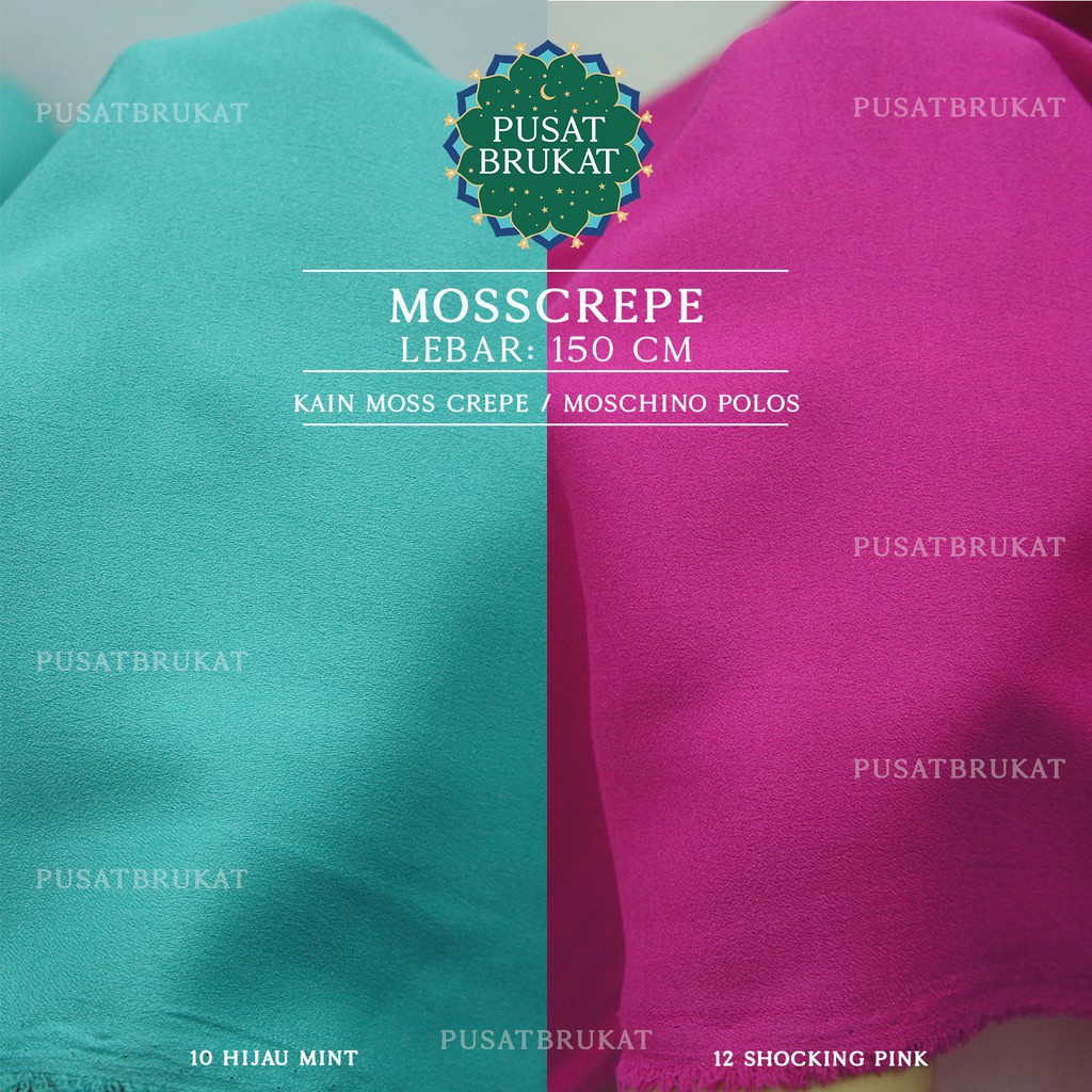 KAIN MOSSCREPE 1/2 - BAHAN MOSCREPE / MOSS CREPE / MOSCHINO [harga per 0.5m]