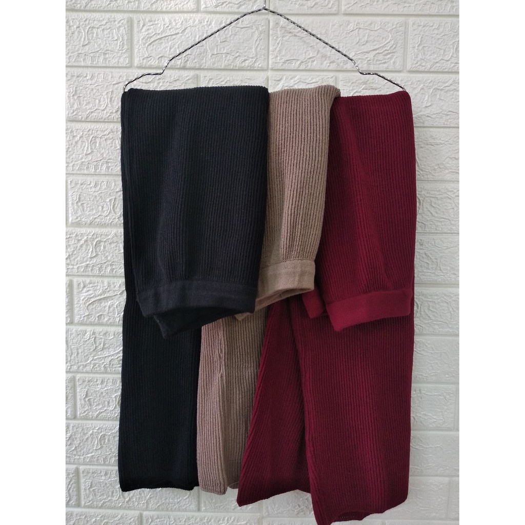 Rok Panjang Rajut Long Knit Skirt