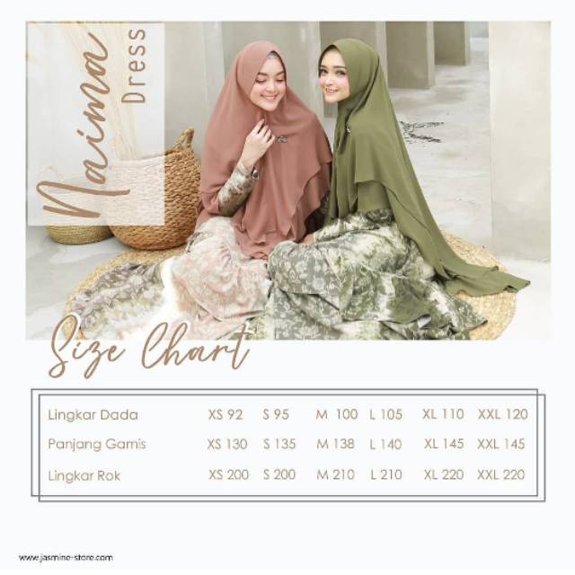 Naima dress- gamis jasmine-gamis naima