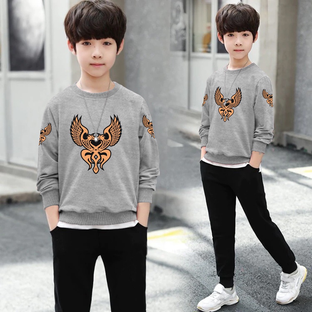 Switer Burung Terbaru / Sweater Anak Laki-laki /  Sweeter Gaming Bahan Babyterry / FLAVA_STORE