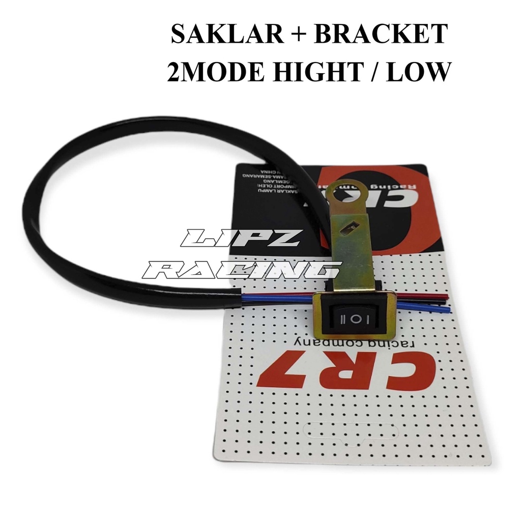 SAKLAR LAMPU + BRACKET HIGHT/ON OFF/LOW UNIVERSAL