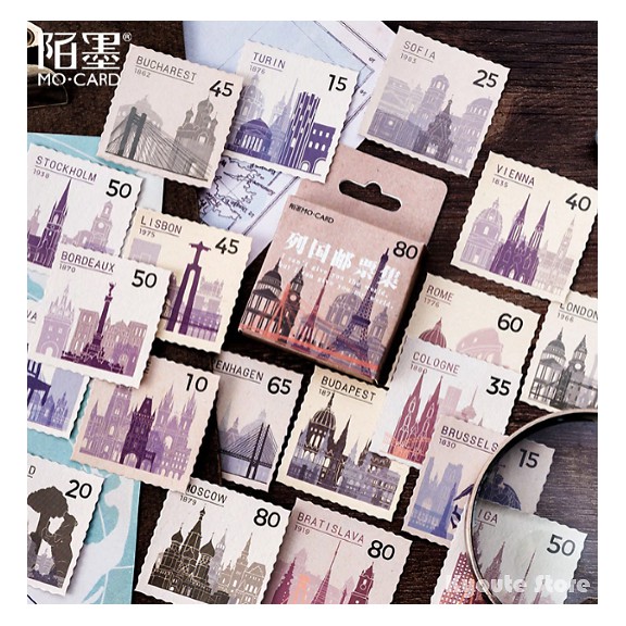 

Sticker Deco Country Post Aesthetic Vintage Scrapbook DIY Bujo Journal Adhesive
