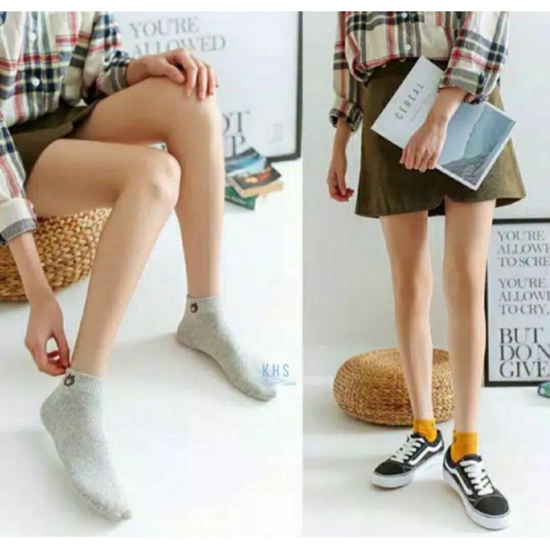 KAOS KAKI FASHION MOTIF BERUANG BEAR POLOS KAOS KAKI ANKLE PENDEK SEMATA KAKI BEAR KHS-5