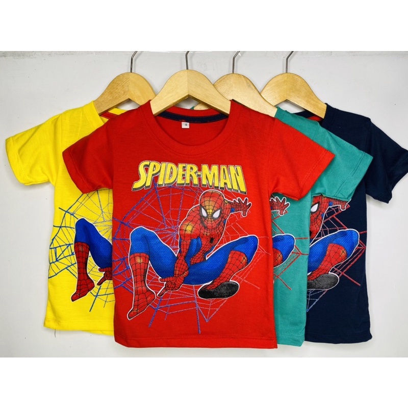 Kaos anak laki-laki-kaos SPIDERMAN 1-10 tahun