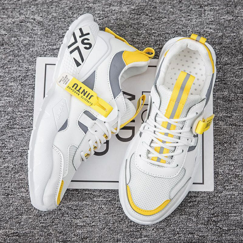 Mallku.88 Sepatu Pria Wanita Jintu Boy Korea Hitam/Putih Fashion Sport Shoes Import Quality