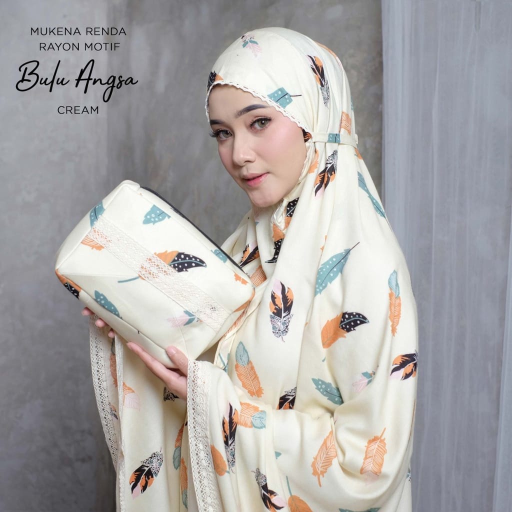 MUKENA RAYON RENDA WANITA DEWASA SARAH SABINNA MAYANG BUNGA SAKURA MUKENA CANTIK TERBARU 2022
