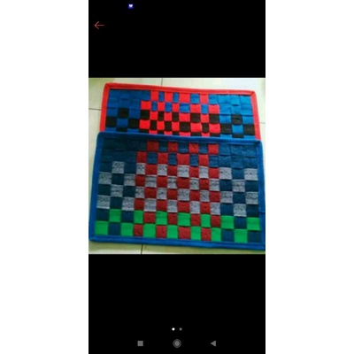 Keset anyam kotak kotak / keset catur