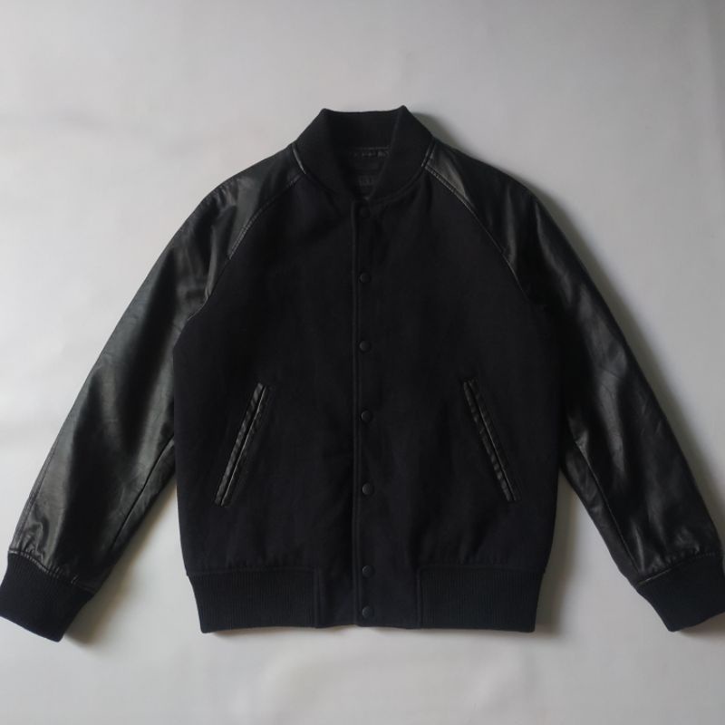 Uniqlo Varsity Leather Original Second Brand