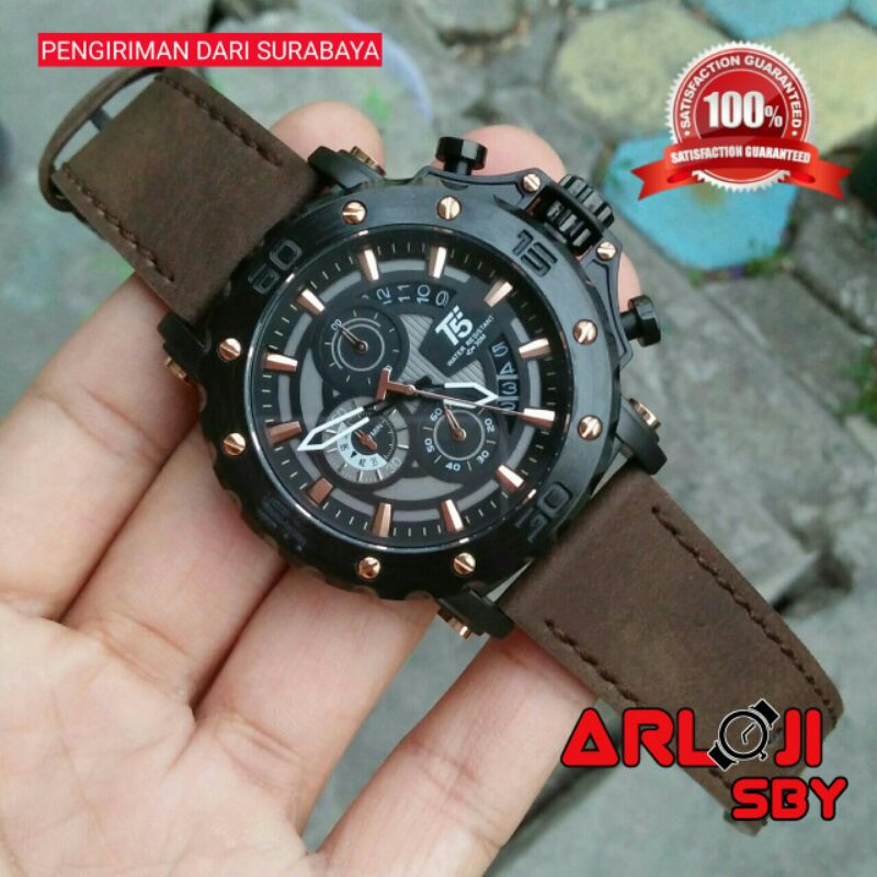 Jam tangan pria T5 H3641 chrono original tahan air