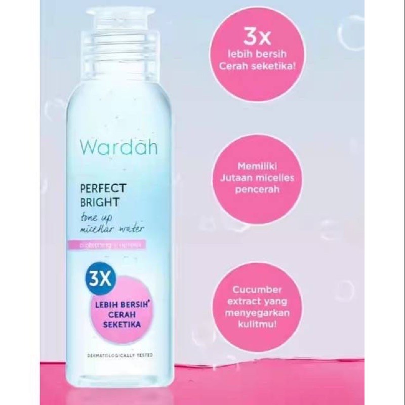 WARDAH PERFECT BRIGHT TONE UP MICELLAR WATER