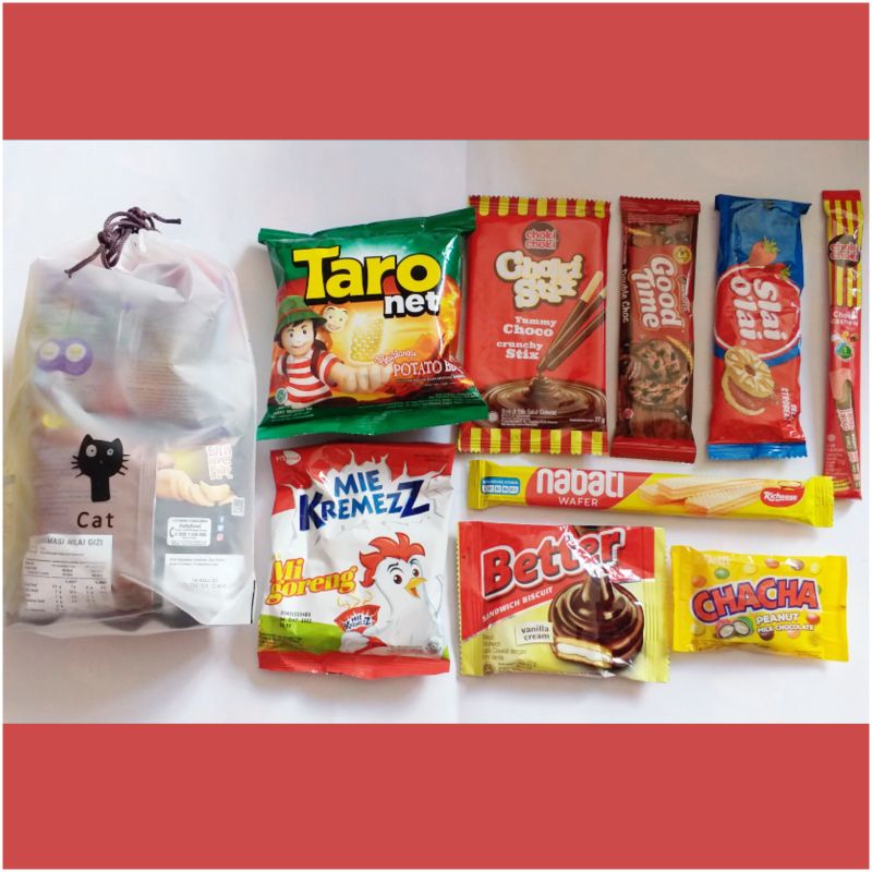 PAKET SNACK ULANG TAHUN ANAK GOODIE BAG ULTAH ANAK / SNACK ULANG TAHUN ANAK / PAKET ULTAH PAKE TAS