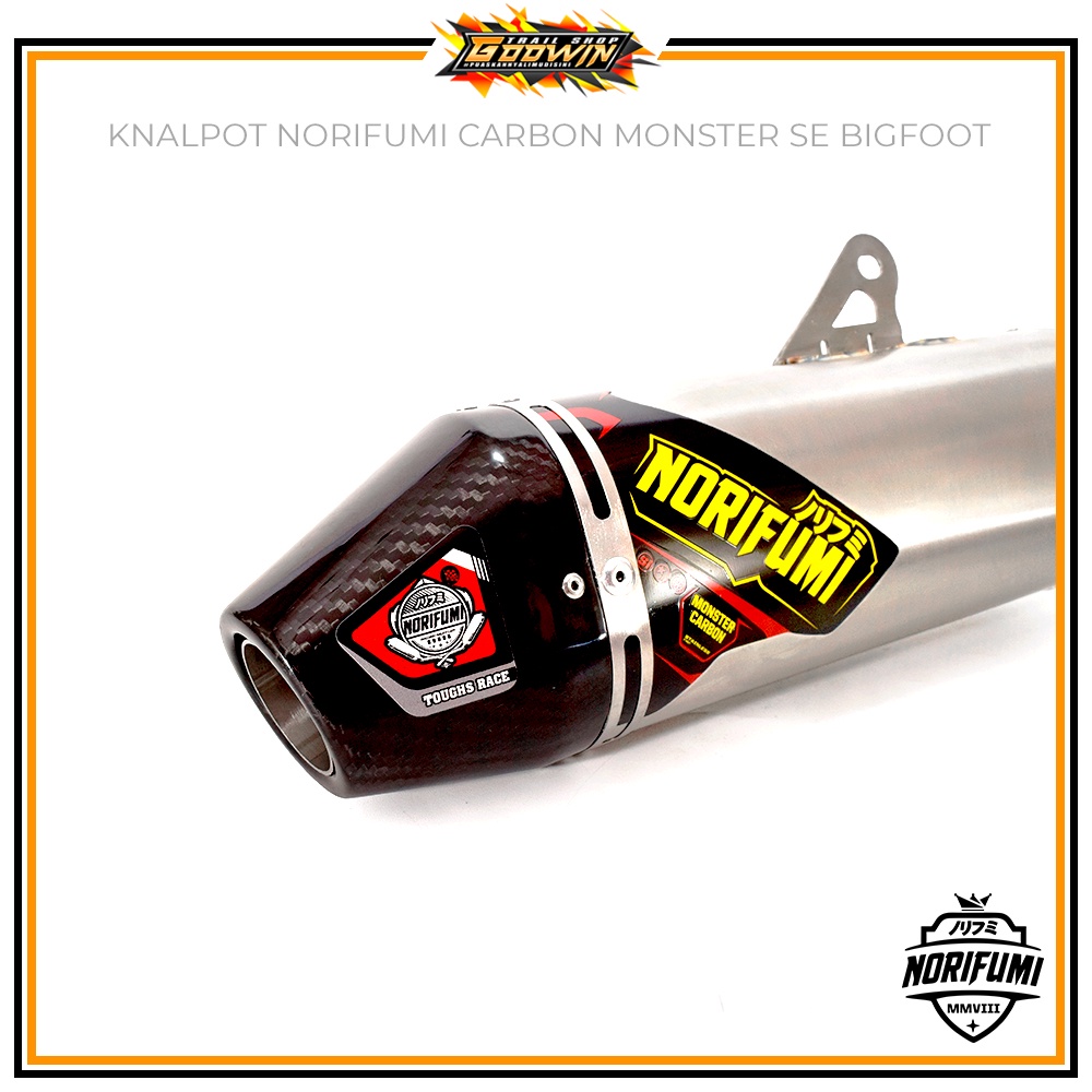 Knalpot Muffler Original NORIFUMI MONSTER KLX 150 BIGFOOT BF DT New CRF 150L CRF 150 L Carbon