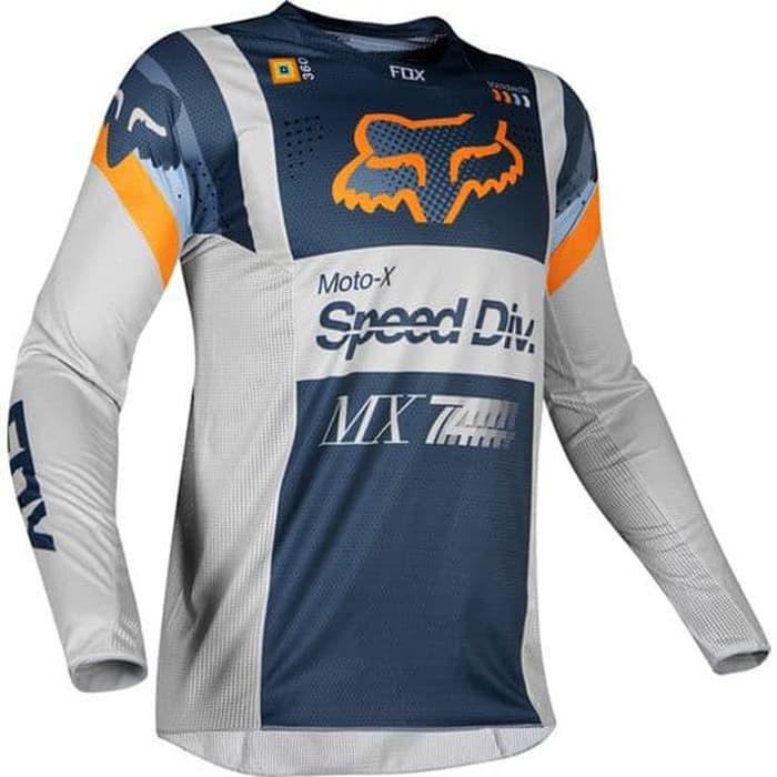 FOX JERSEY DAN CELANA MOTOCROSS SET 360 MURC BLUE