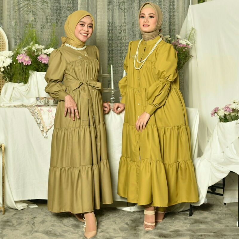 TERBARU Selly Tunik Mustard Size XL - Lesti daily Sisterhood Series Original