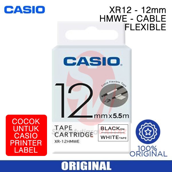 

PITA LABEL CASIO XR 12 HMWE - CABLE FLEXIBLE WHITE