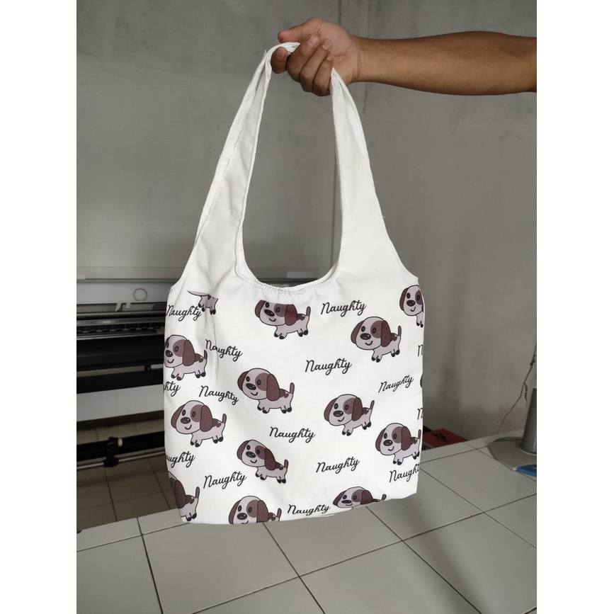 SANSURBAGS Tote Bag Kanvas NJS Tote Bag Big - Tote Bag Wanita Bisa Bayar Ditempat (COD)