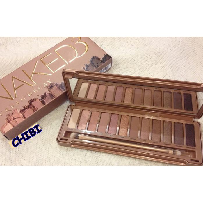 Cuci Gudang Naked3 Naked 3 Urban Decay Makeup Artis Kosmetik Eyeshadow Palette Set