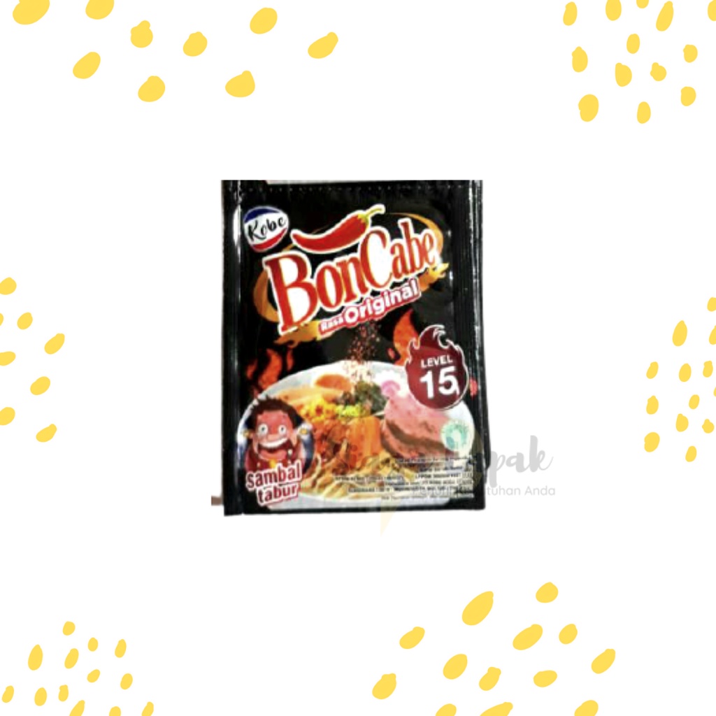 

BonCabe Kobe Level 15 Cabai Bubuk Original Sachet 6gr