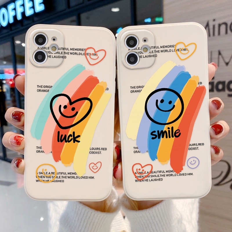 Soft Case TPU Motif Kartun Pelangi Untuk Realme C25Y C21Y 9i 8i 7i 6i 5i 8 7 5 9 Pro Plus 8 Pro C25 6s 5s C2 C3 50A C21 C15 C20 3011 C15