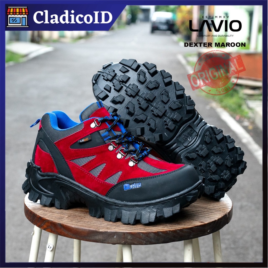 Sepatu Safety Proyek Gunung Hiking Touring Lavio Dexter Outdoor Ujung Besi Pria Terlaris